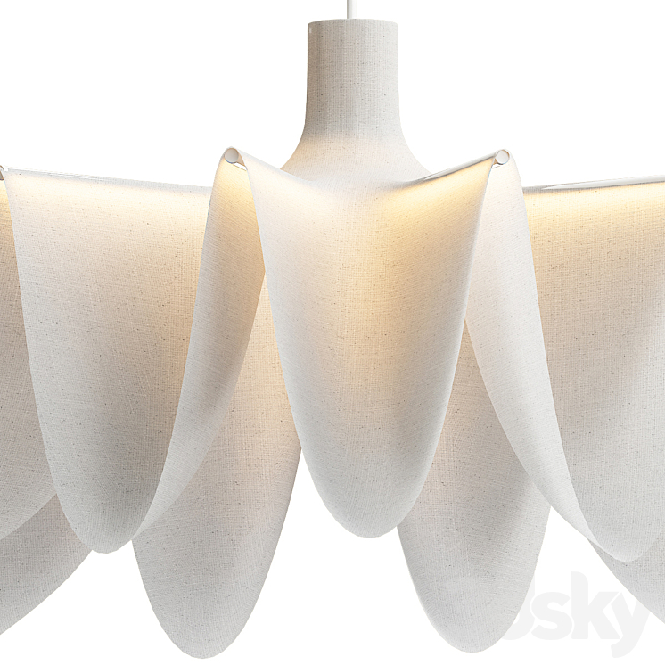 Artemide VEIL pendant lamp 3DS Max Model - thumbnail 2