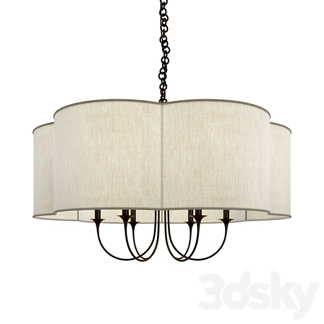 Arteriors Home Rittenhouse Chandelier (Large Chandelier) 3DSMax File - thumbnail 2