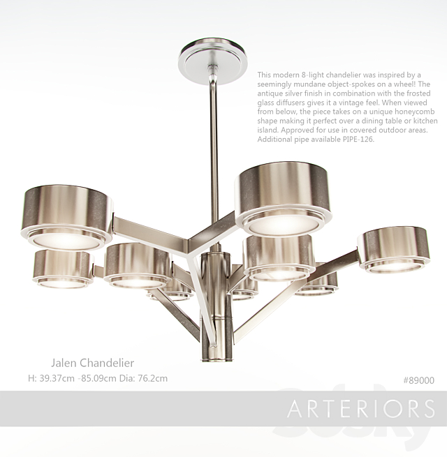 Arteriors Jalen Shandelier 3DSMax File - thumbnail 1