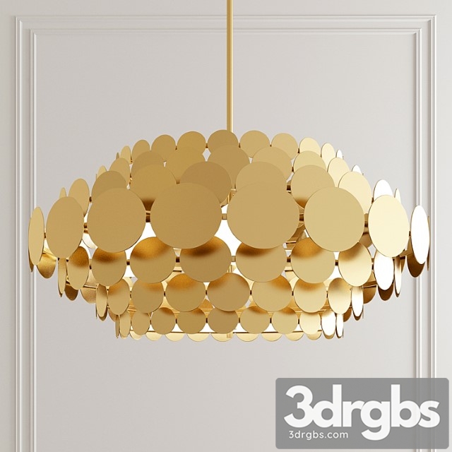 Arterios calliope tiere discs chandelier - thumbnail 1