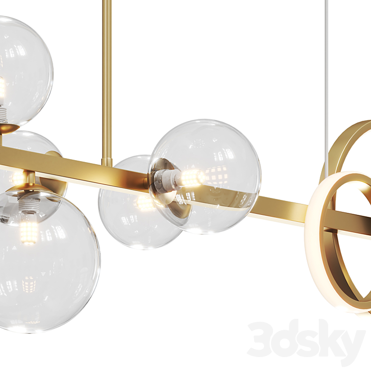 Artpad – Linear Bubble Pendant 3DS Max Model - thumbnail 2