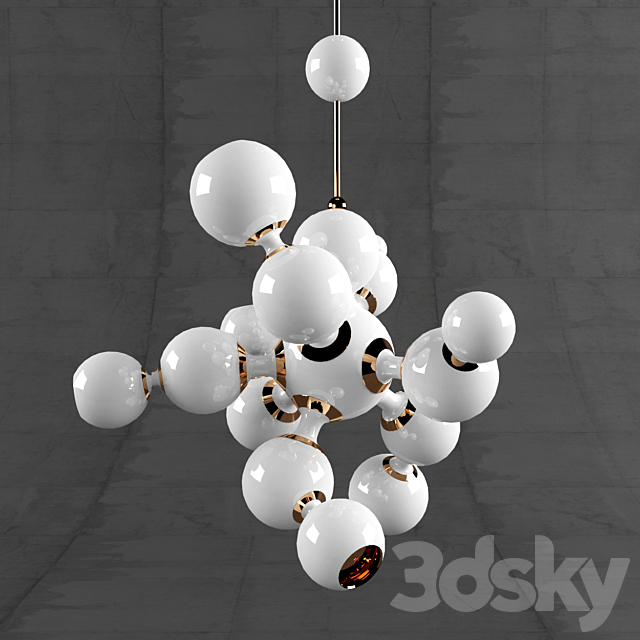 Atomic suspension lamp _ Delightfull 3DSMax File - thumbnail 2