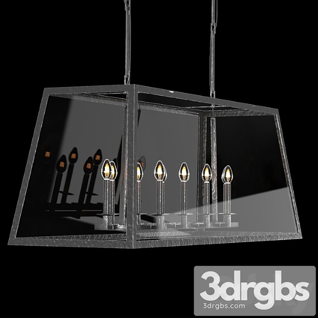 Atwell linear chandelier 54 3dsmax Download - thumbnail 1