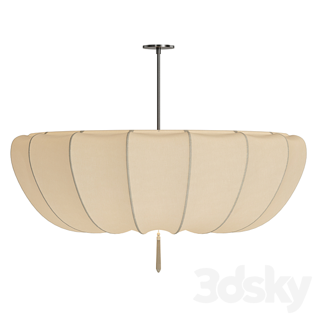 Axya French Cream Chandelier 3ds Max - thumbnail 2