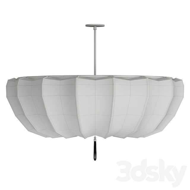 Axya French Cream Chandelier 3ds Max - thumbnail 3