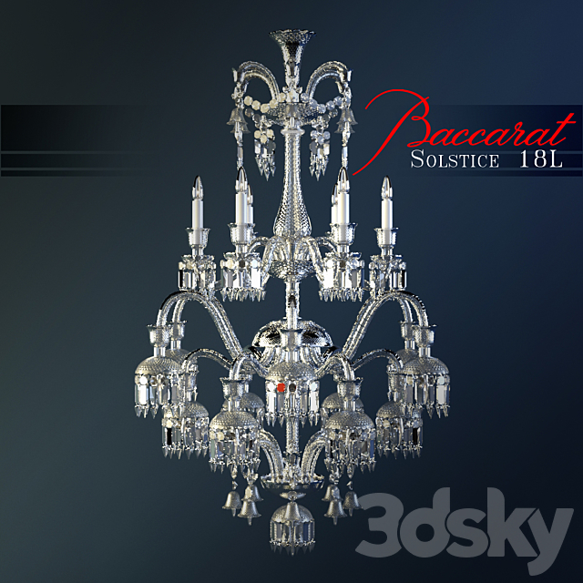 Baccarat-Solstice 18L 3ds Max - thumbnail 1