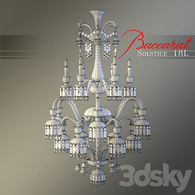 Baccarat-Solstice 18L 3ds Max - thumbnail 2