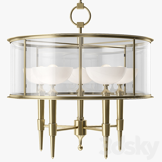 Baker Coupelle Chandelier – Five Arm 3DSMax File - thumbnail 1