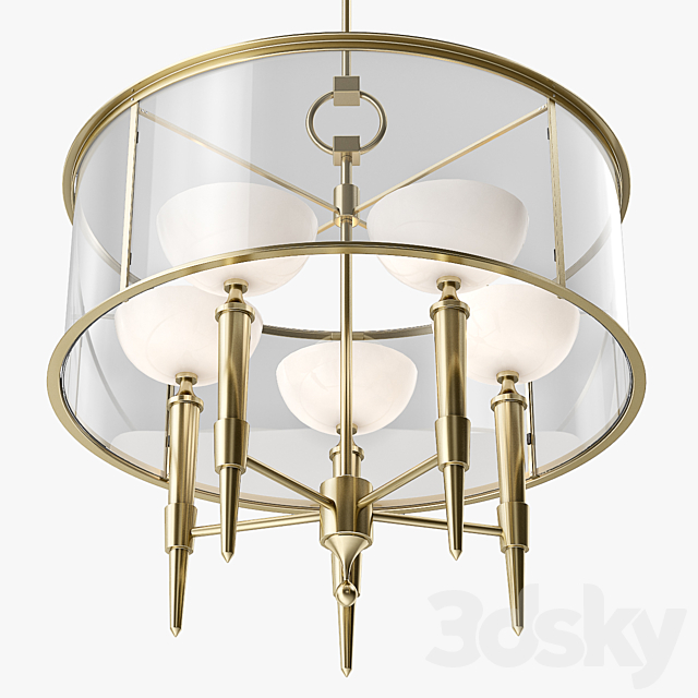 Baker Coupelle Chandelier – Five Arm 3DSMax File - thumbnail 2