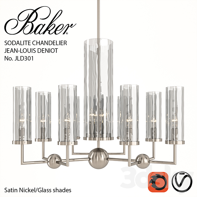 Baker No. JLD301 Sodalite Chandelier 3DSMax File - thumbnail 3