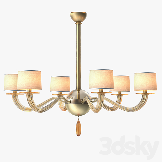 Baker Signature Chandelier 3DSMax File - thumbnail 1