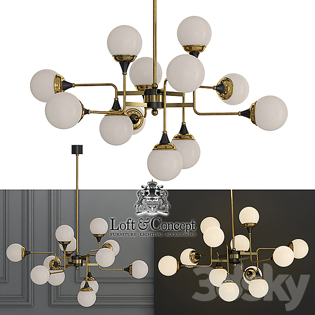 Ballena Random Chandelier 3DSMax File - thumbnail 1