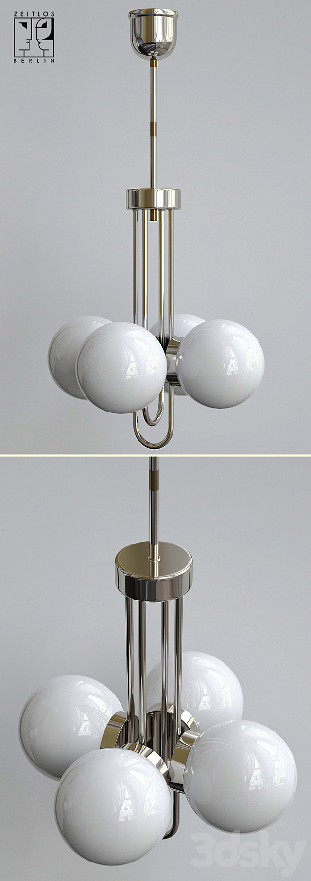 Balls pendant light 30s 3DSMax File - thumbnail 3