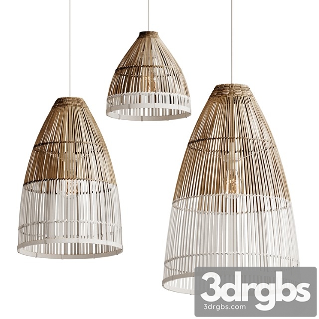 Bamboo Lampshade Model 3dsmax Download - thumbnail 1