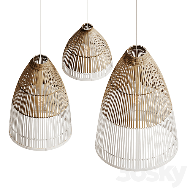 bamboo lampshade model 3DSMax File - thumbnail 3