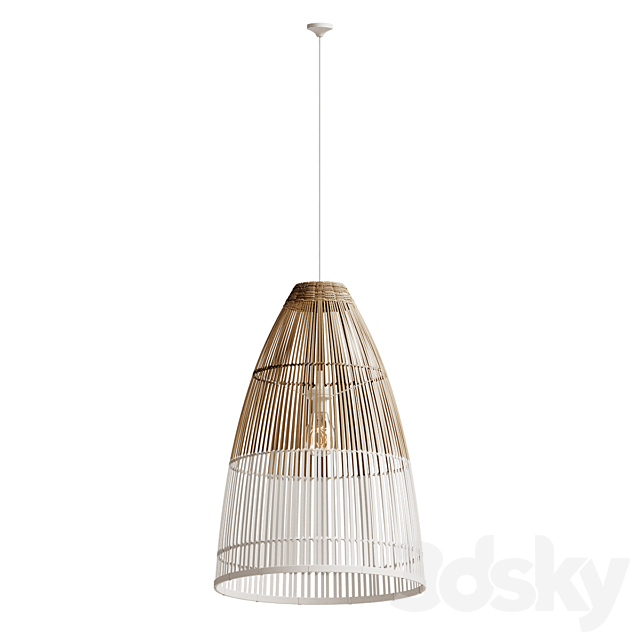 bamboo lampshade model 3DSMax File - thumbnail 4