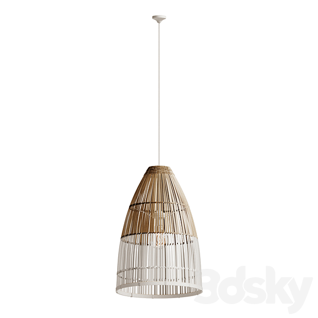 bamboo lampshade model 3DSMax File - thumbnail 5