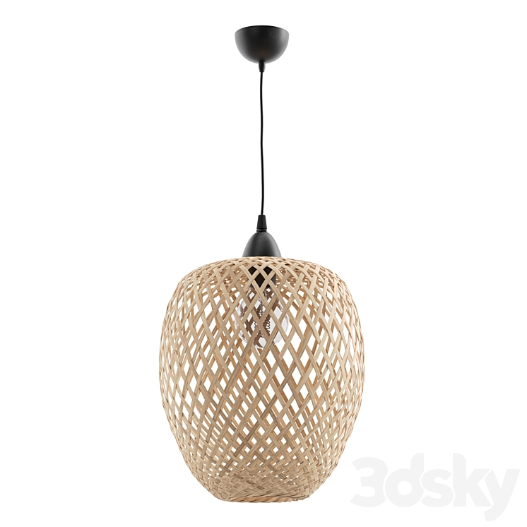 Bamboo Pendant Lamp Light Wood BOMU 3DS Max Model - thumbnail 1