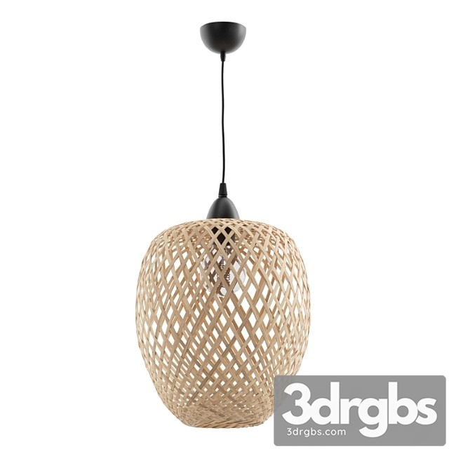 Bamboo pendant lamp light wood bomu - thumbnail 1