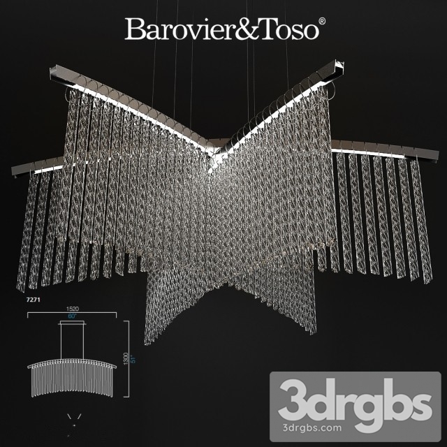 Barovier Lamp  Toso Palmyra 3dsmax Download - thumbnail 1