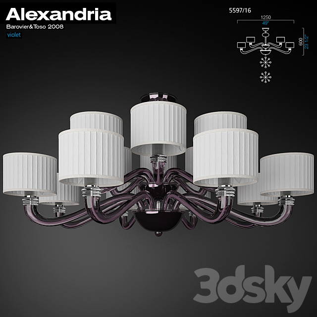 Barovier & Toso. Alexandria 5597 3DSMax File - thumbnail 2