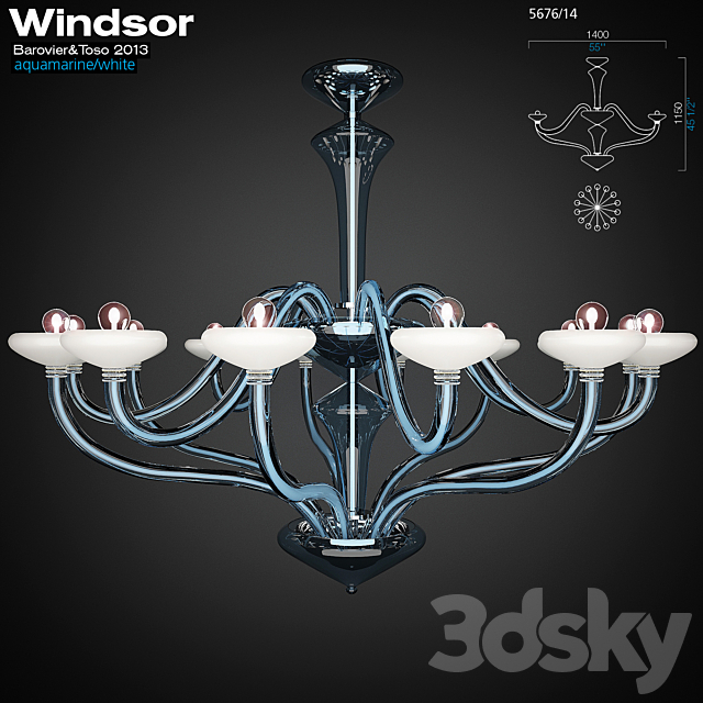 Barovier & Toso. Windsor. 5676_14 3DSMax File - thumbnail 1