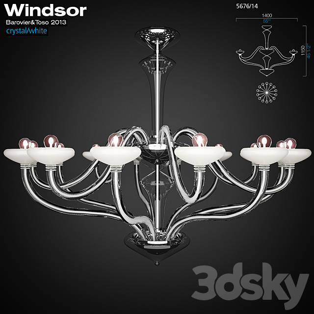 Barovier & Toso. Windsor. 5676_14 3DSMax File - thumbnail 2