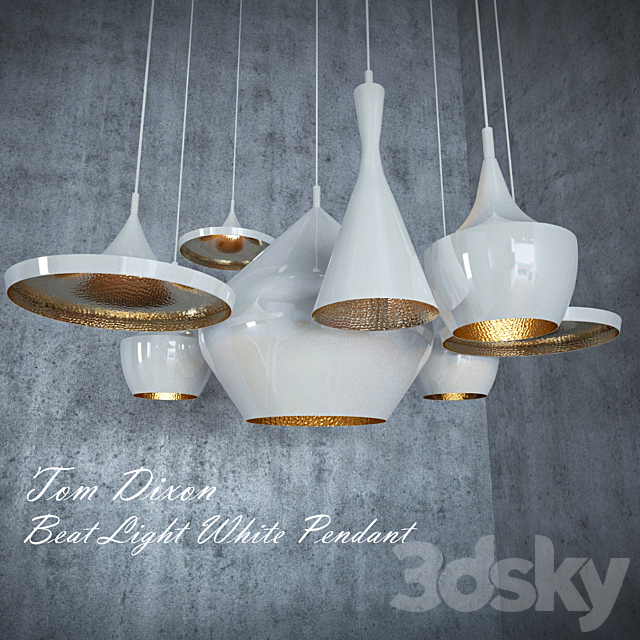 Beat Light White Pendant 3DSMax File - thumbnail 1