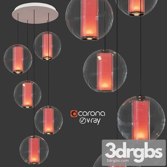 Bel occhio chandelier 5 3dsmax Download - thumbnail 1