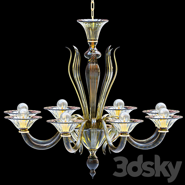 Bella Figura CL519 Celini Small Chandelier 3ds Max - thumbnail 1