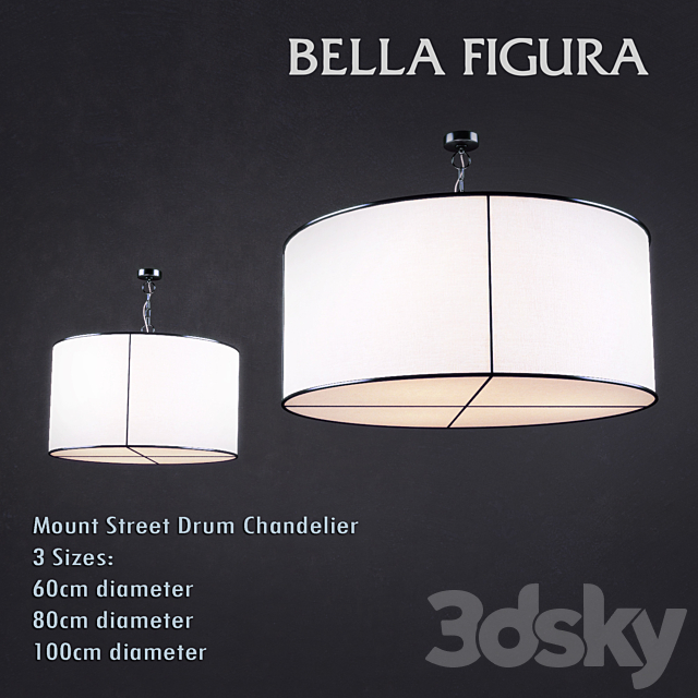 Bella Figura – Mount Street Drum Chandelier 3DSMax File - thumbnail 1