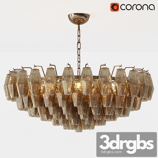 Bella figura poly chandelier 3dsmax Download - thumbnail 1