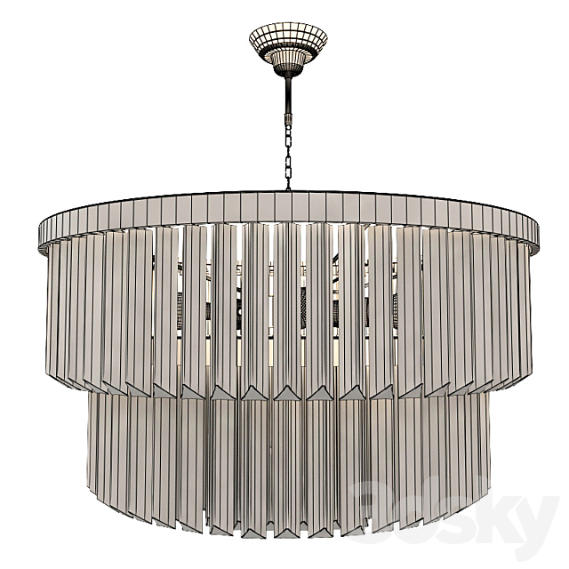 Bella Figura Two Tier Drum Chandelier (vray + corona) 3DSMax File - thumbnail 3