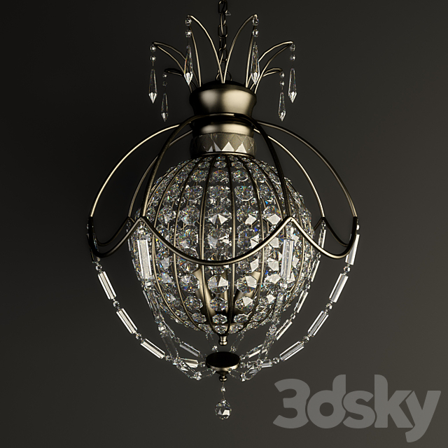 Bellini 3Lt Chandelier 3DSMax File - thumbnail 1