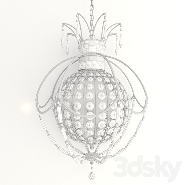 Bellini 3Lt Chandelier 3DSMax File - thumbnail 3