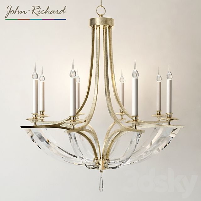 Bent Crystal Chandeliers 3ds Max - thumbnail 3