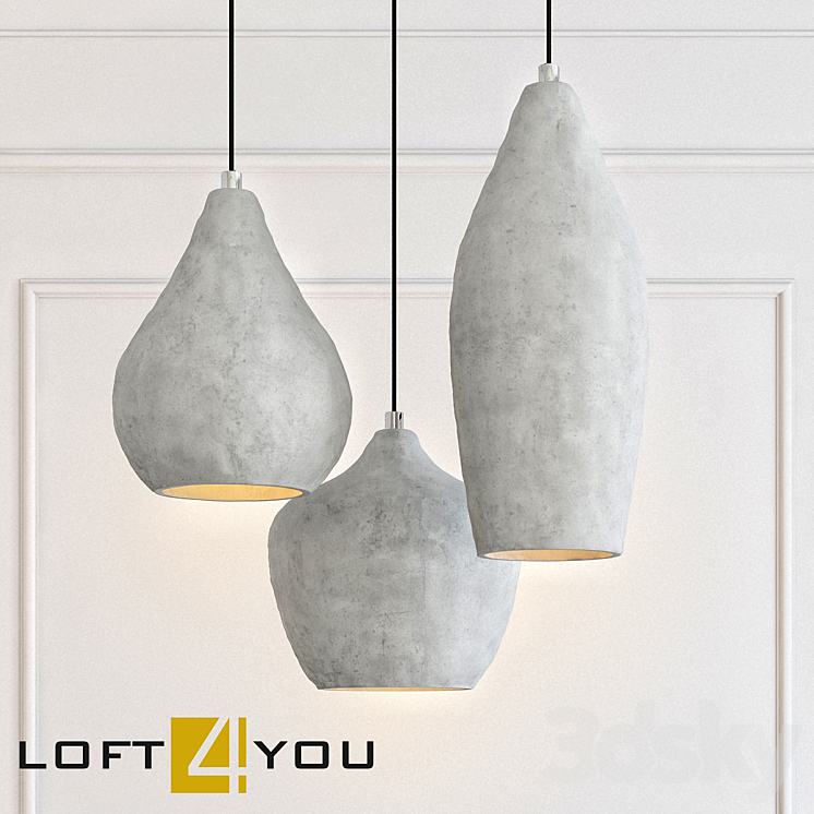 Beton pendant 7 3DS Max Model - thumbnail 1