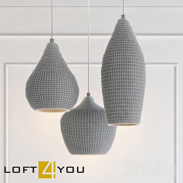 Beton pendant 7 3DS Max Model - thumbnail 2