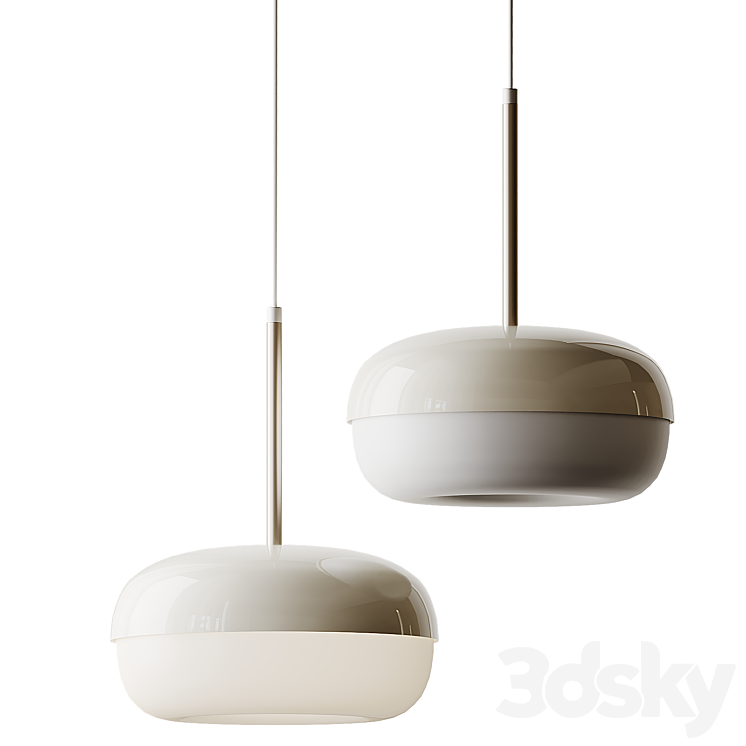 BLÅSVERK Beige Pendant Lamp 3DS Max Model - thumbnail 1