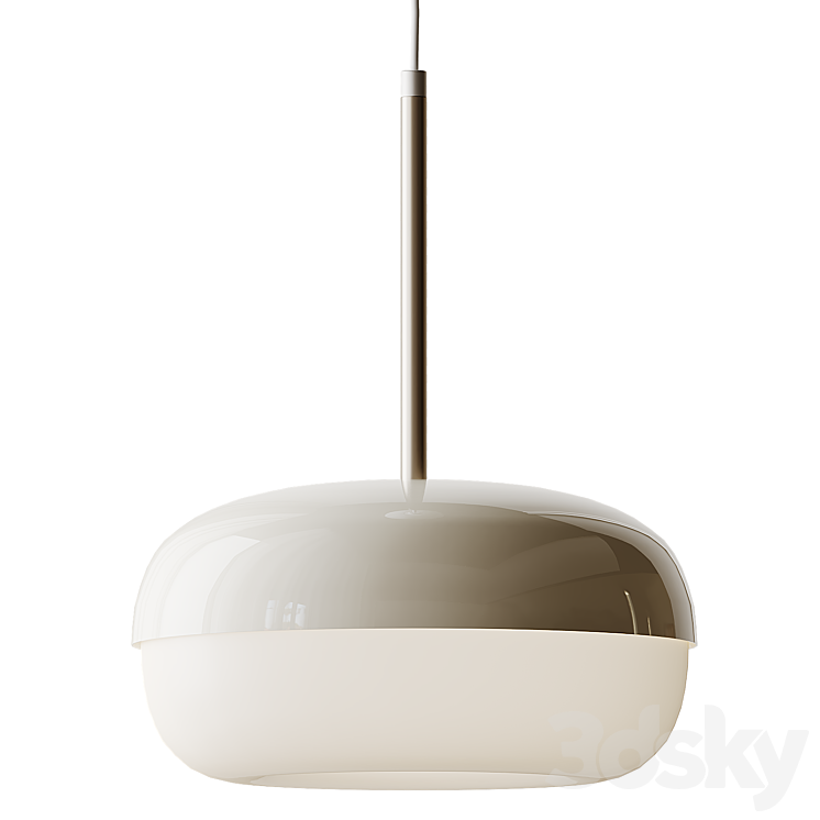 BLÅSVERK Beige Pendant Lamp 3DS Max Model - thumbnail 2