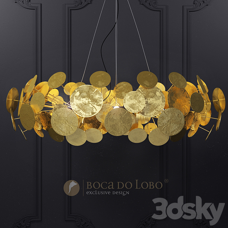 Boca do Lobo \/ NEWTON CHANDELIER 3DS Max Model - thumbnail 1