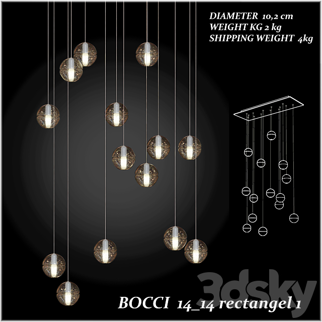 BOCCI 14.14 PENDANT LIGHT. ROUND 3DSMax File - thumbnail 1