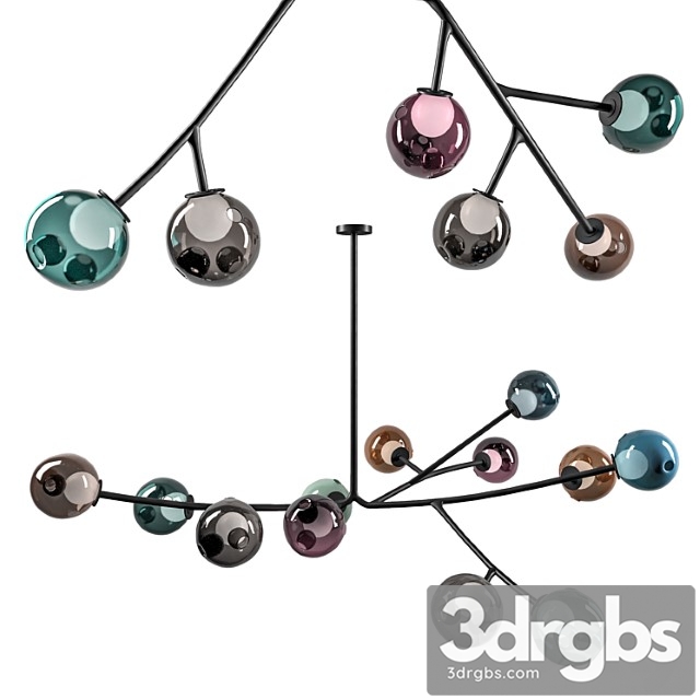 Bocci 28 Armature Chandelier 13 Pieces 3dsmax Download - thumbnail 1