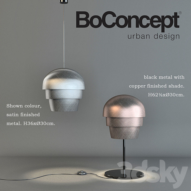 Boconcept lamps 3DSMax File - thumbnail 1