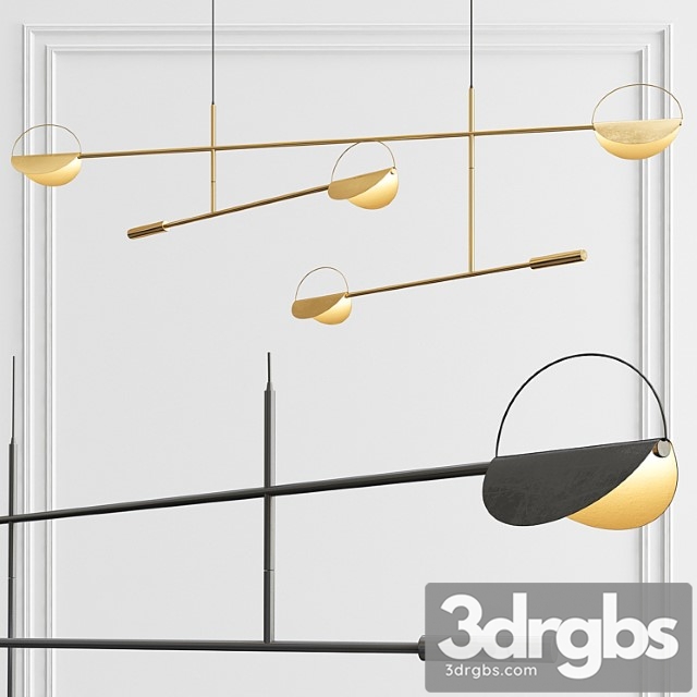 Bolia leaves pendant 3dsmax Download - thumbnail 1