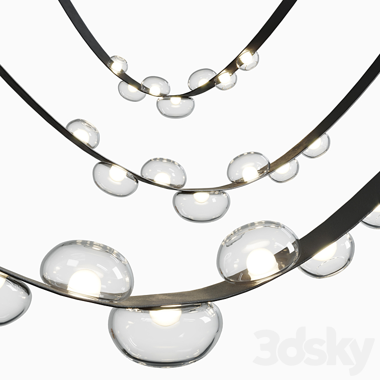 BOSQUE belt pendant light 3DS Max Model - thumbnail 1