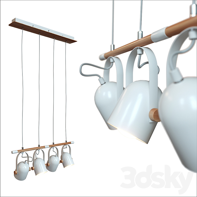 BOTIMI Adjustable Pendant Lights 3DSMax File - thumbnail 1