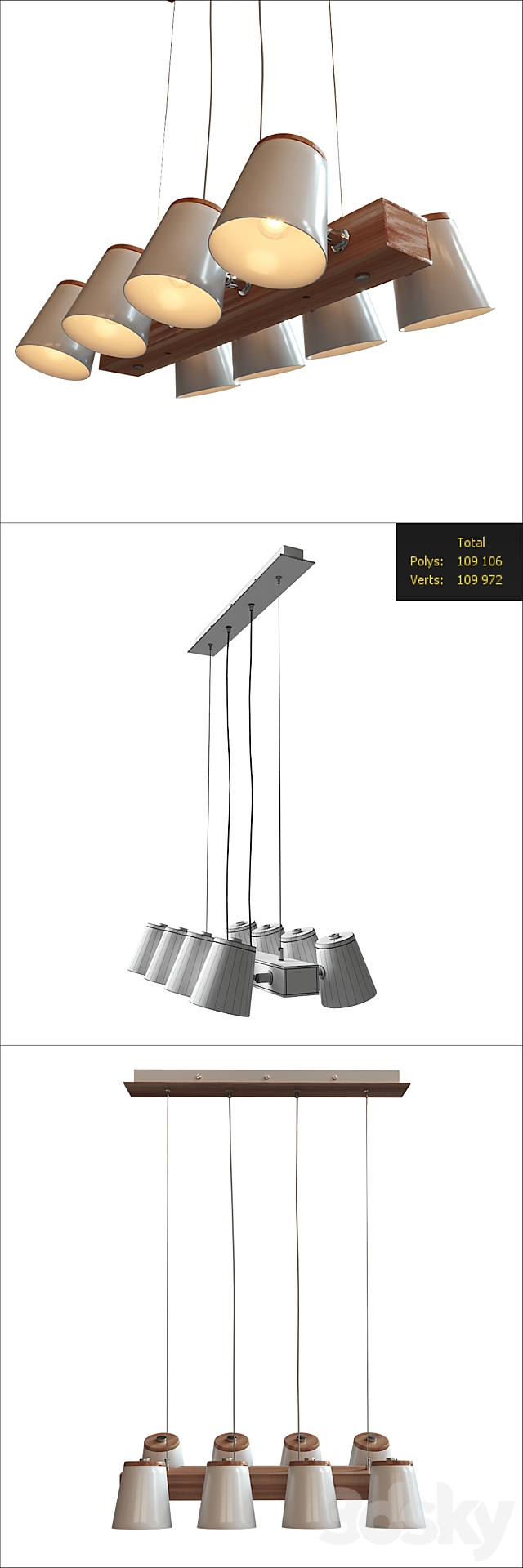 Botimi Adjustable Pendant Lights II 3DSMax File - thumbnail 3