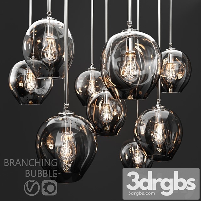 Branching bubble 1 lamp 1 - thumbnail 1