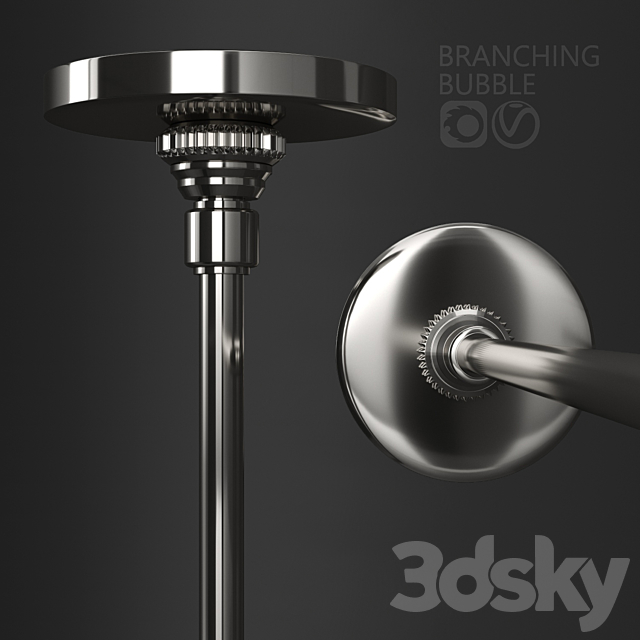 Branching bubble 1 lamp 3DSMax File - thumbnail 3